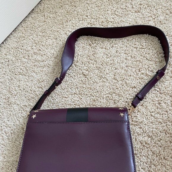 Brand new michael kors burgundy/wine/purple Sloan crossbody with star and stripe - Picture 6 of 8